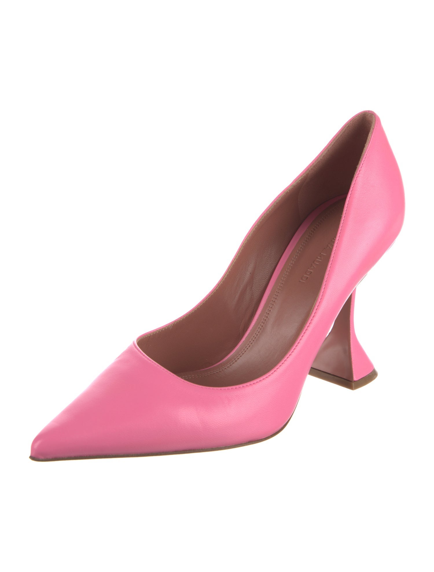Amina Muaddi Leather Pumps